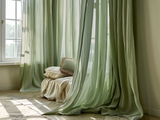 Rideaux vert sauge
