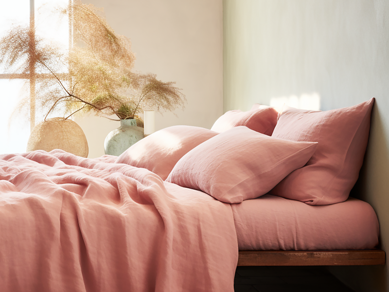 Sunset pink pillowcase