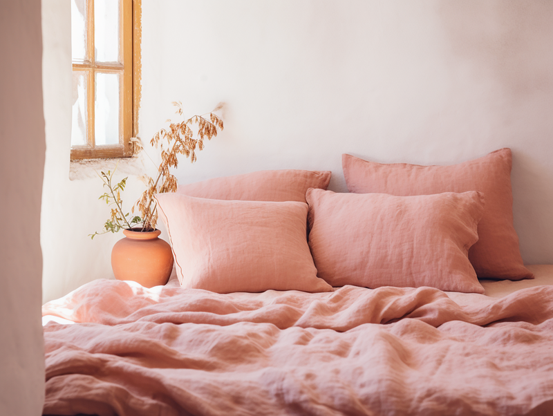 Sunset pink pillowcase