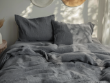 Dark gray melange flat sheet