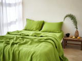 Chartreuse green sheet set