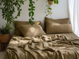 Drap-housse taupe