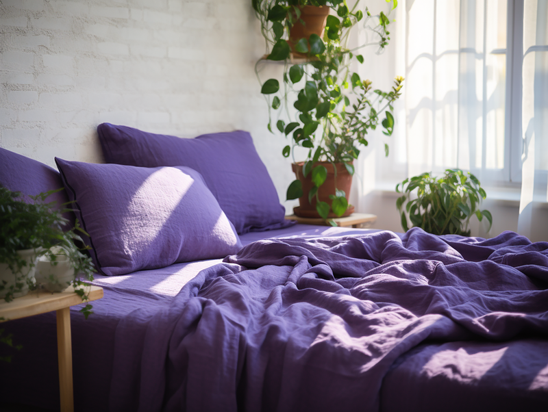Violet pillowcase