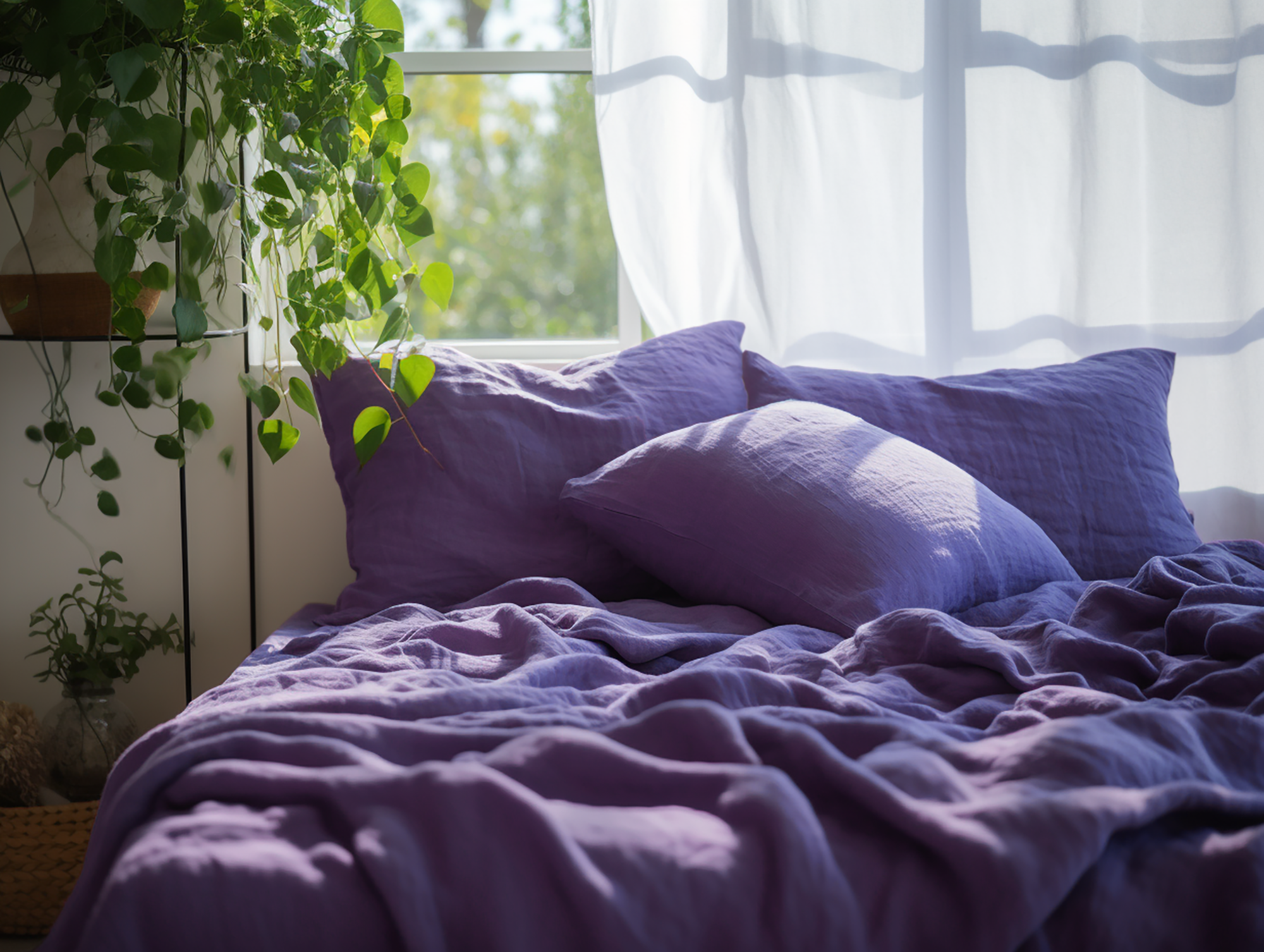 Violet pillowcase