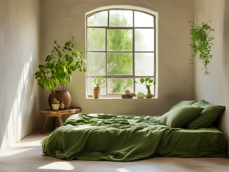 Olive flat sheet