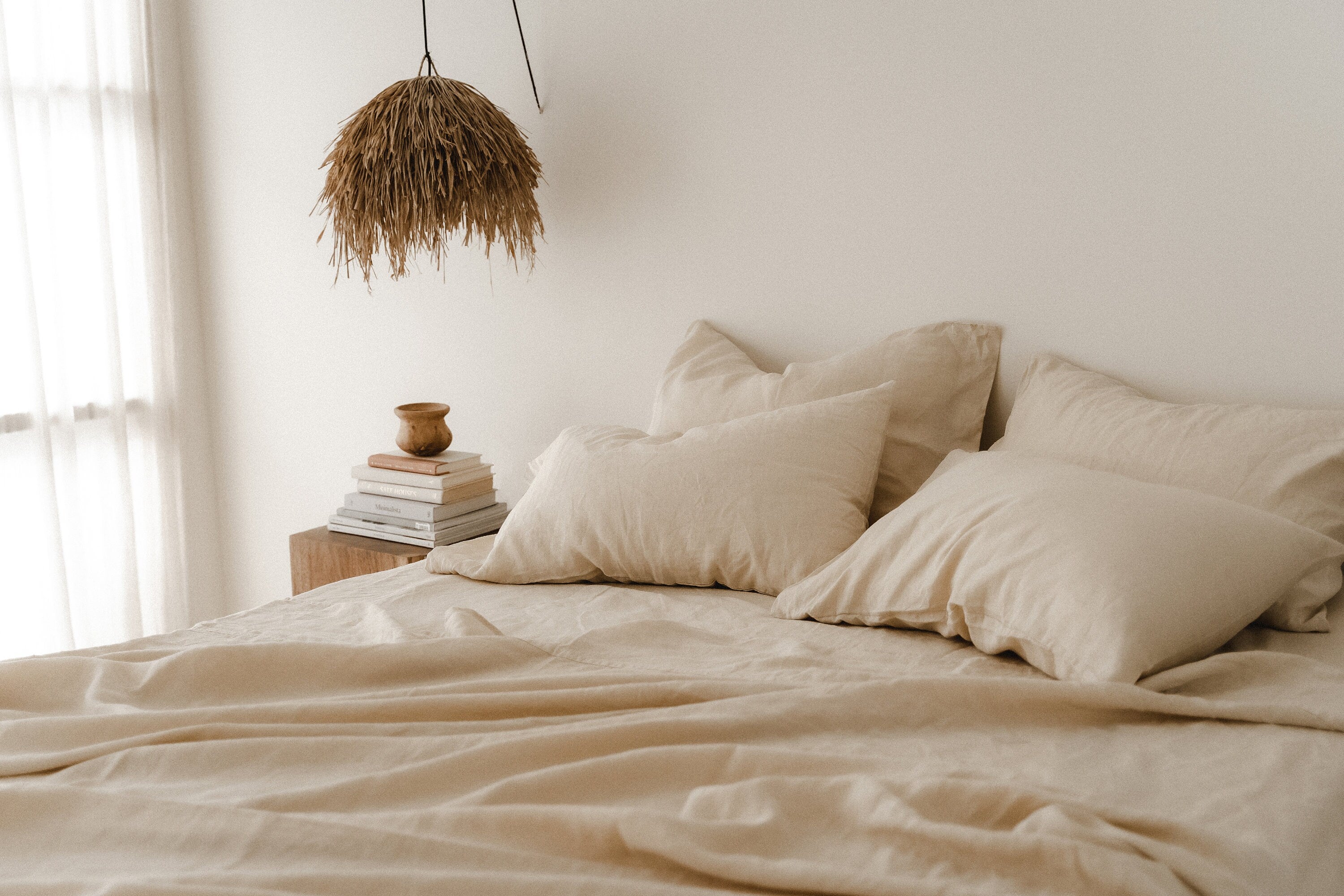 READY TO SHIP from Florida 4 Beige linen flat sheet Flat sheet Softened linen sheet Stonewashed linen Linen bedsheet Farmhouse decor