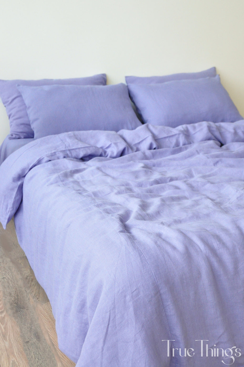 READY TO SHIP Lavender linen pillowcase 2 Gray purple pillow cover King Queen Standard Euro Decorative Custom size Envelope closure