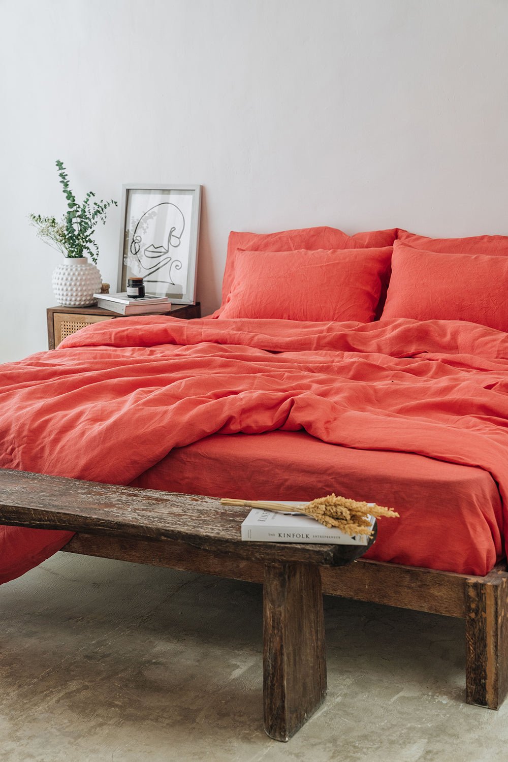 "Coral pillowcase - True Things"
