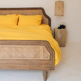 "Bright yellow duvet cover - True Things"