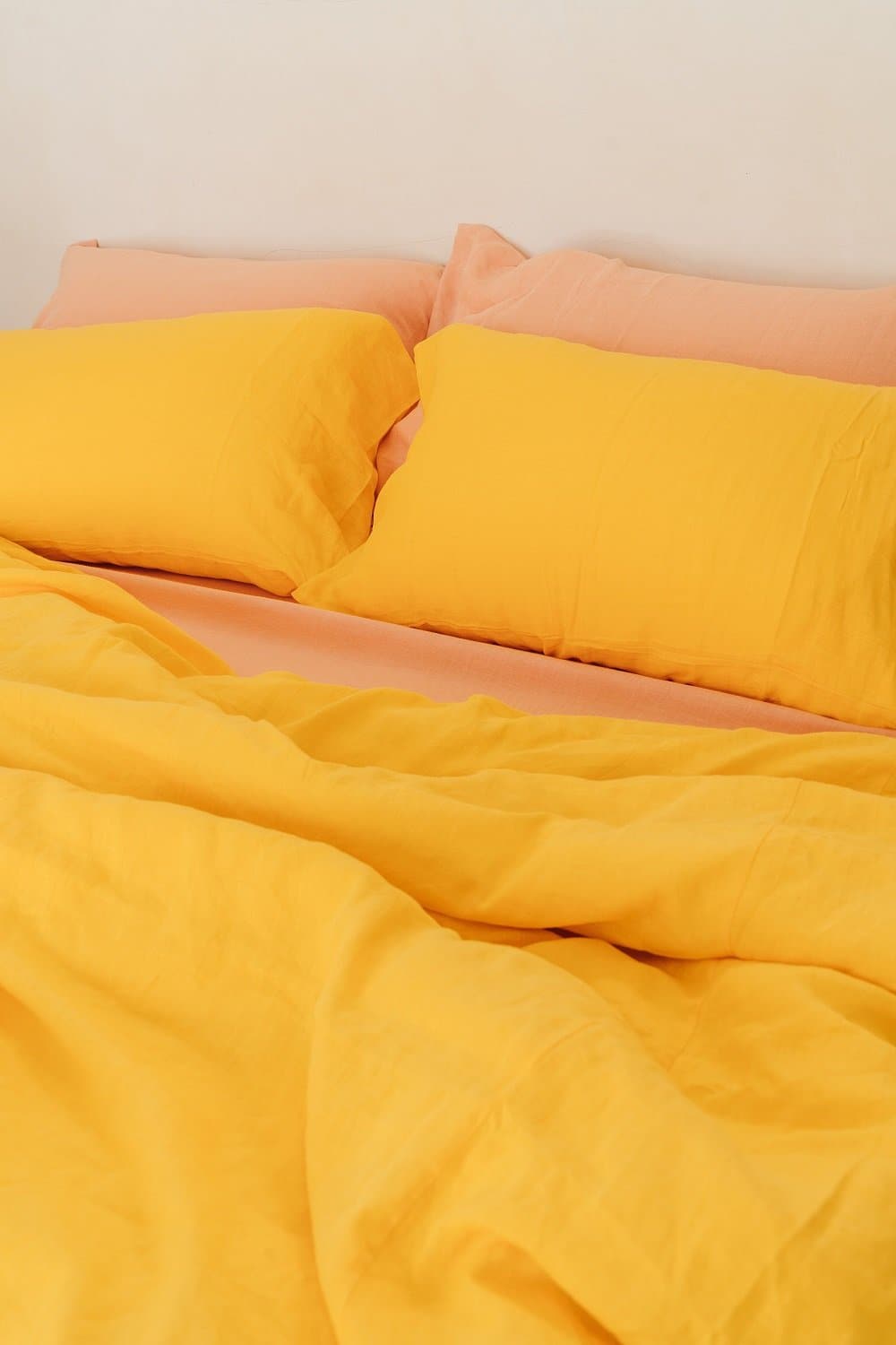 "Bright yellow duvet cover - True Things"