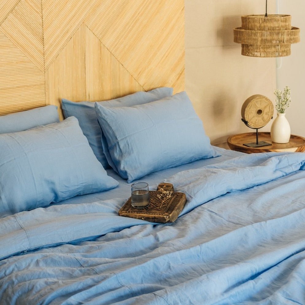 "Cornflower blue duvet cover - True Things"