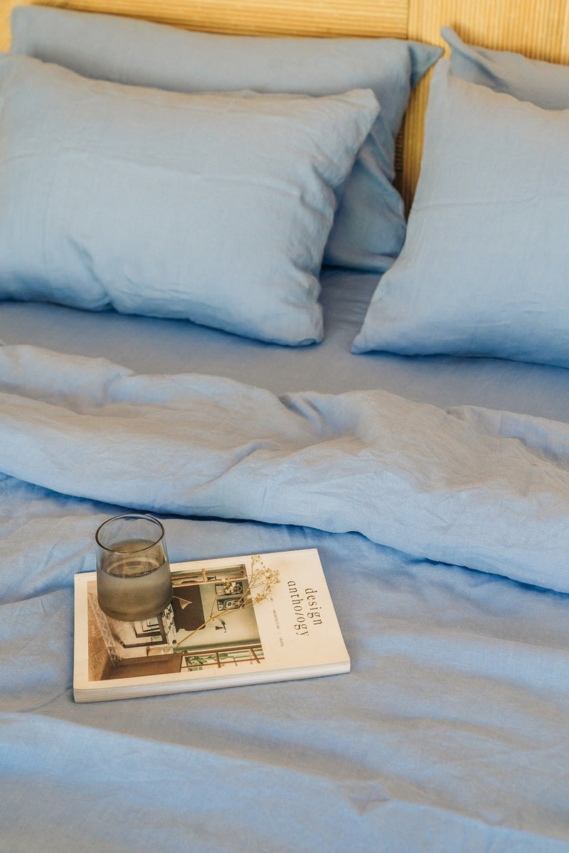"Cornflower blue duvet cover - True Things"