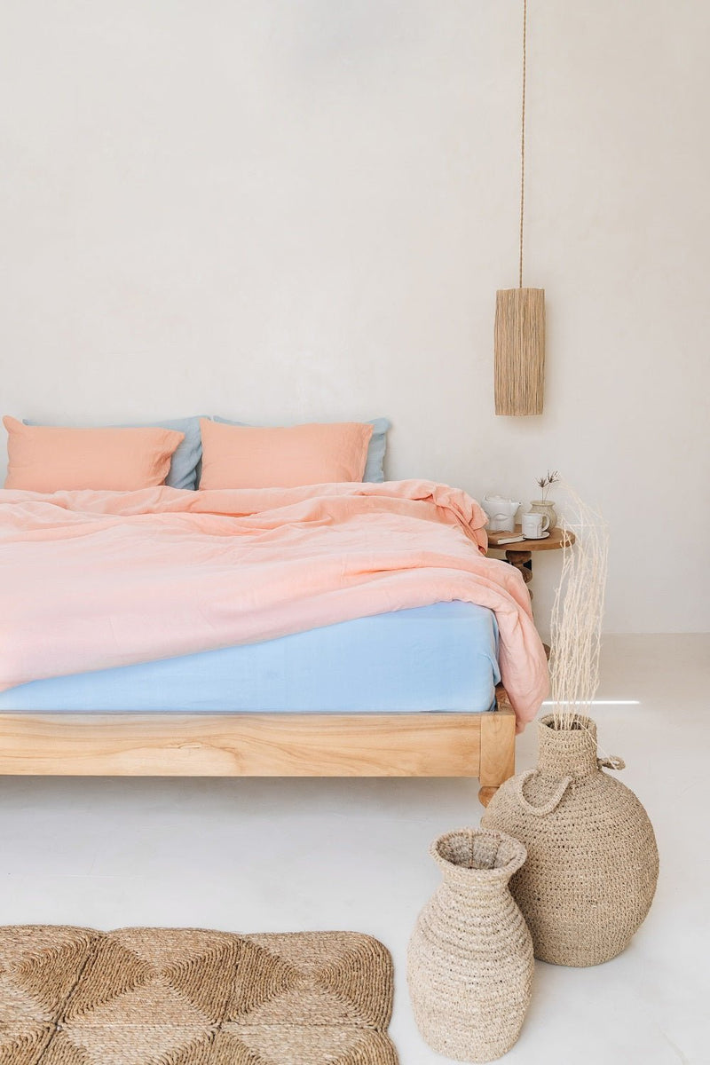 "Peach duvet cover - True Things"