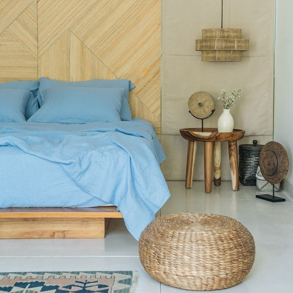 "Cornflower blue sheet set - True Things"