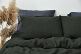 "Charcoal green pillowcase - True Things"