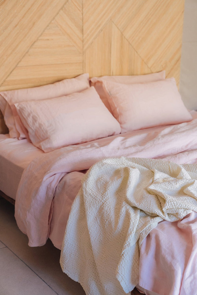 "Blush pink pillowcase - True Things"