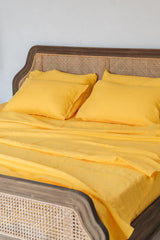 "Bright yellow pillowcase - True Things"