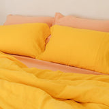 "Bright yellow pillowcase - True Things"