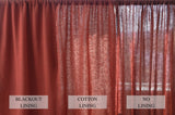Linen curtains regular and blackout