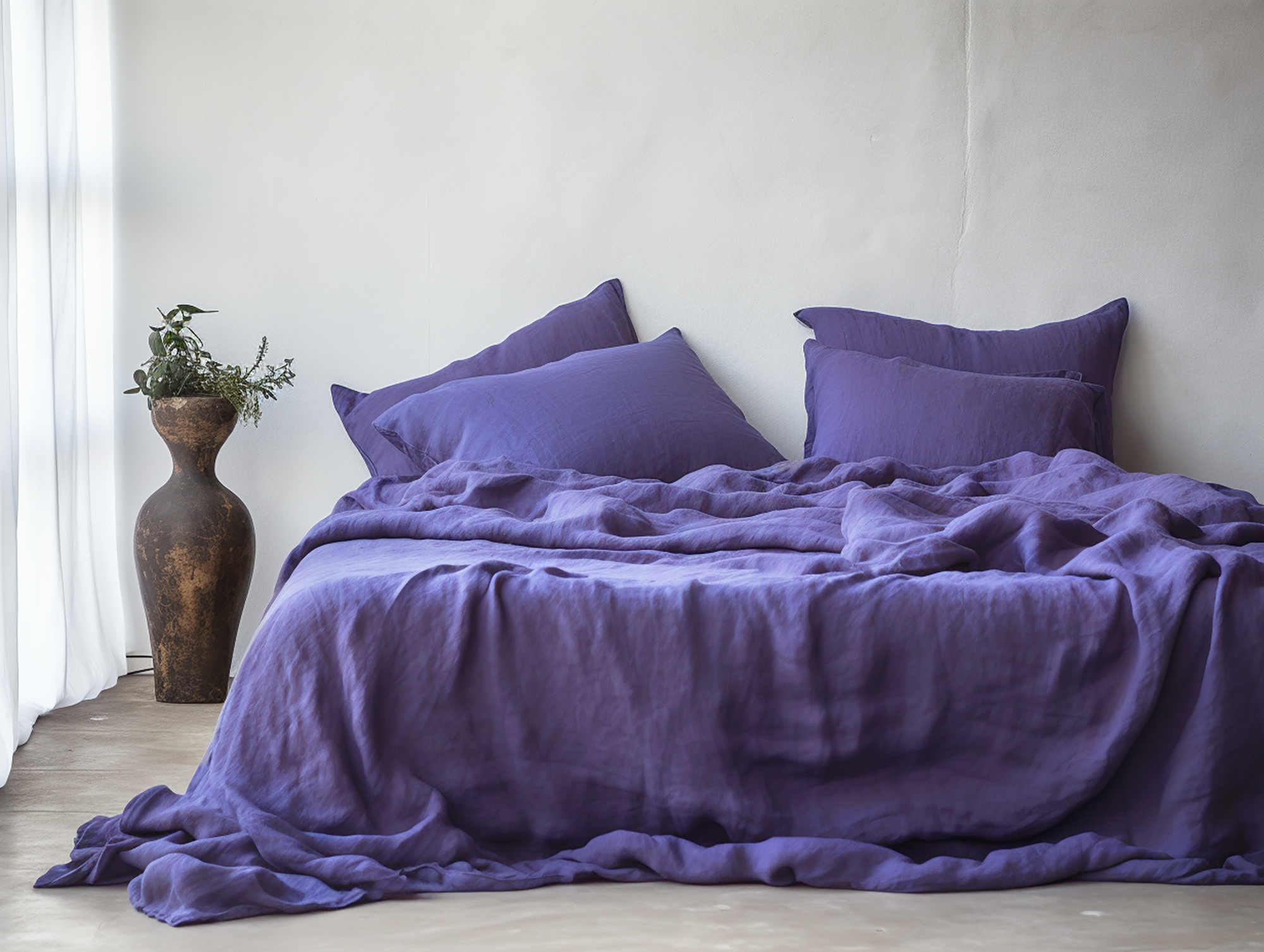 Violet pillowcase