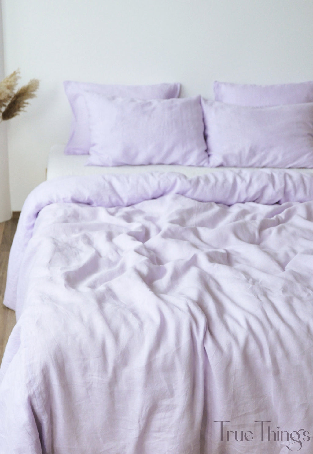 READY TO SHIP from Florida 1 Lilac linen pillowcase King Queen Standard Euro Decorative Toddler, Body, Lumbar, Custom size Envelope closure