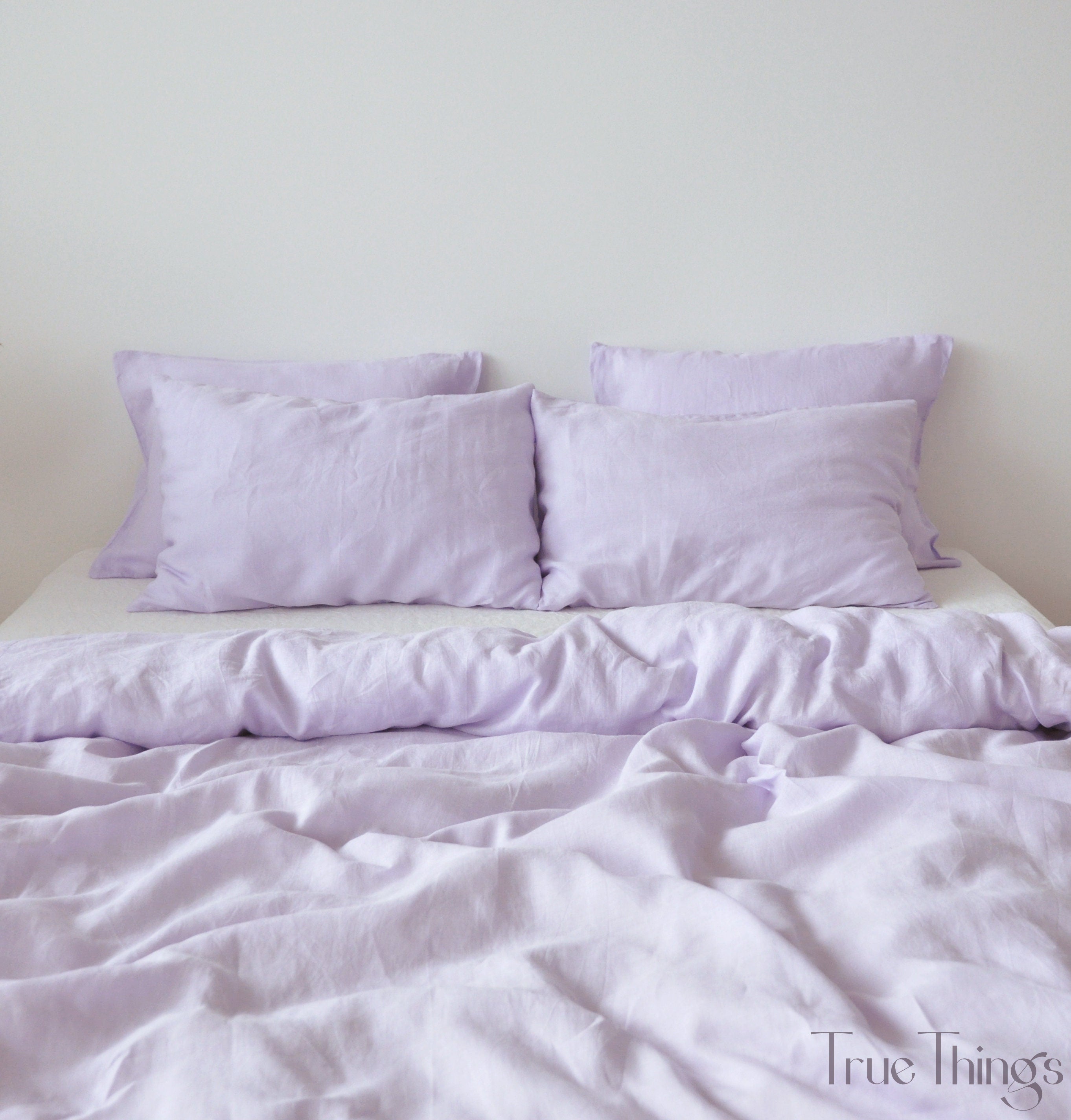 READY TO SHIP from Florida 1 Lilac linen pillowcase King Queen Standard Euro Decorative Toddler, Body, Lumbar, Custom size Envelope closure