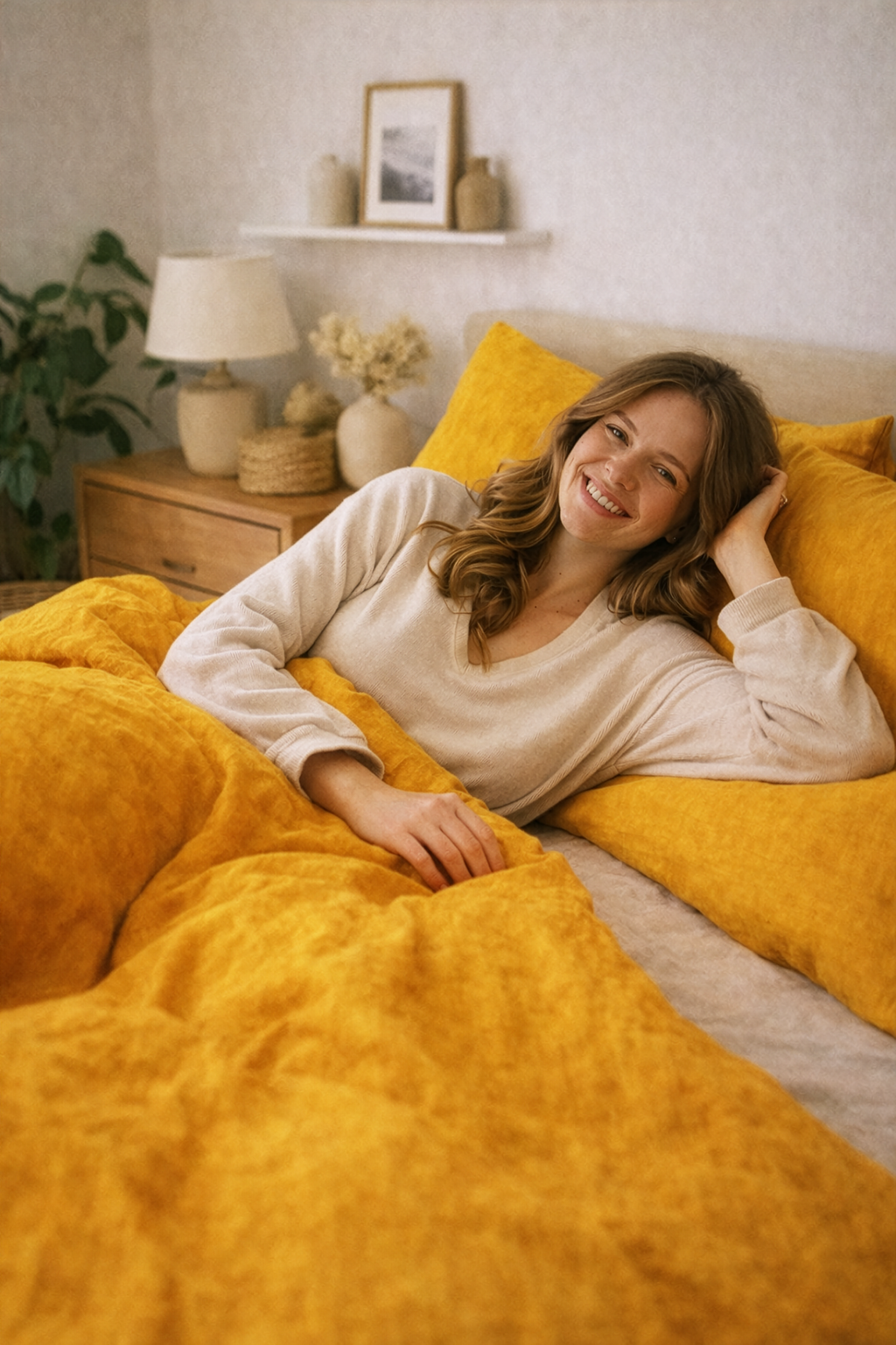 Housse de couette curcuma