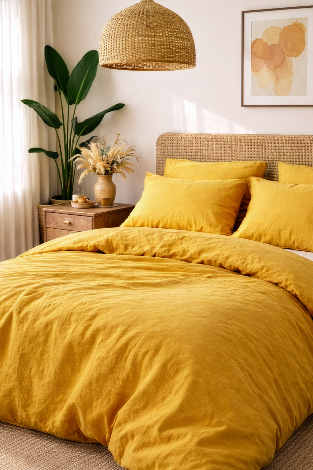 Housse de couette curcuma