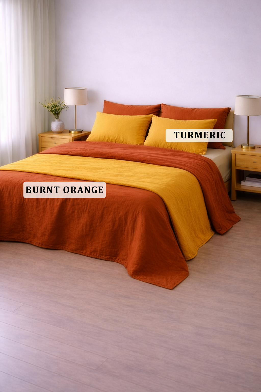 Housse de couette curcuma