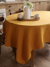 Turmeric tablecloth