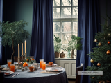 Indigo curtains
