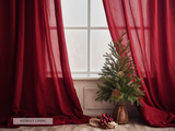 Rideaux marron