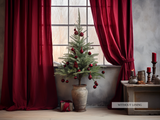 Rideaux marron
