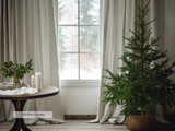 Undyed curtains