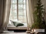 Undyed curtains