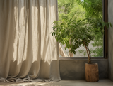 Undyed curtains