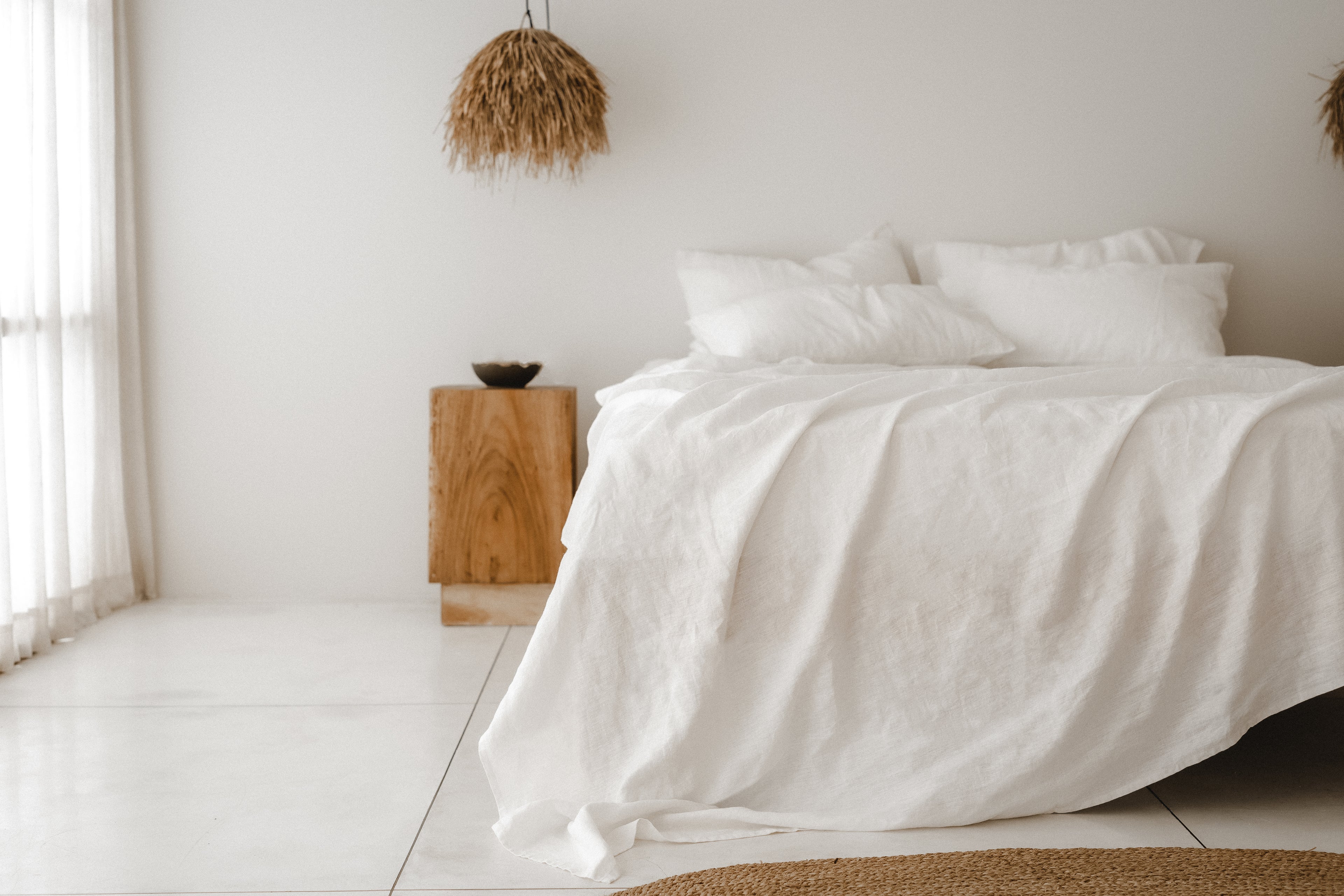 Ensemble de draps blancs
