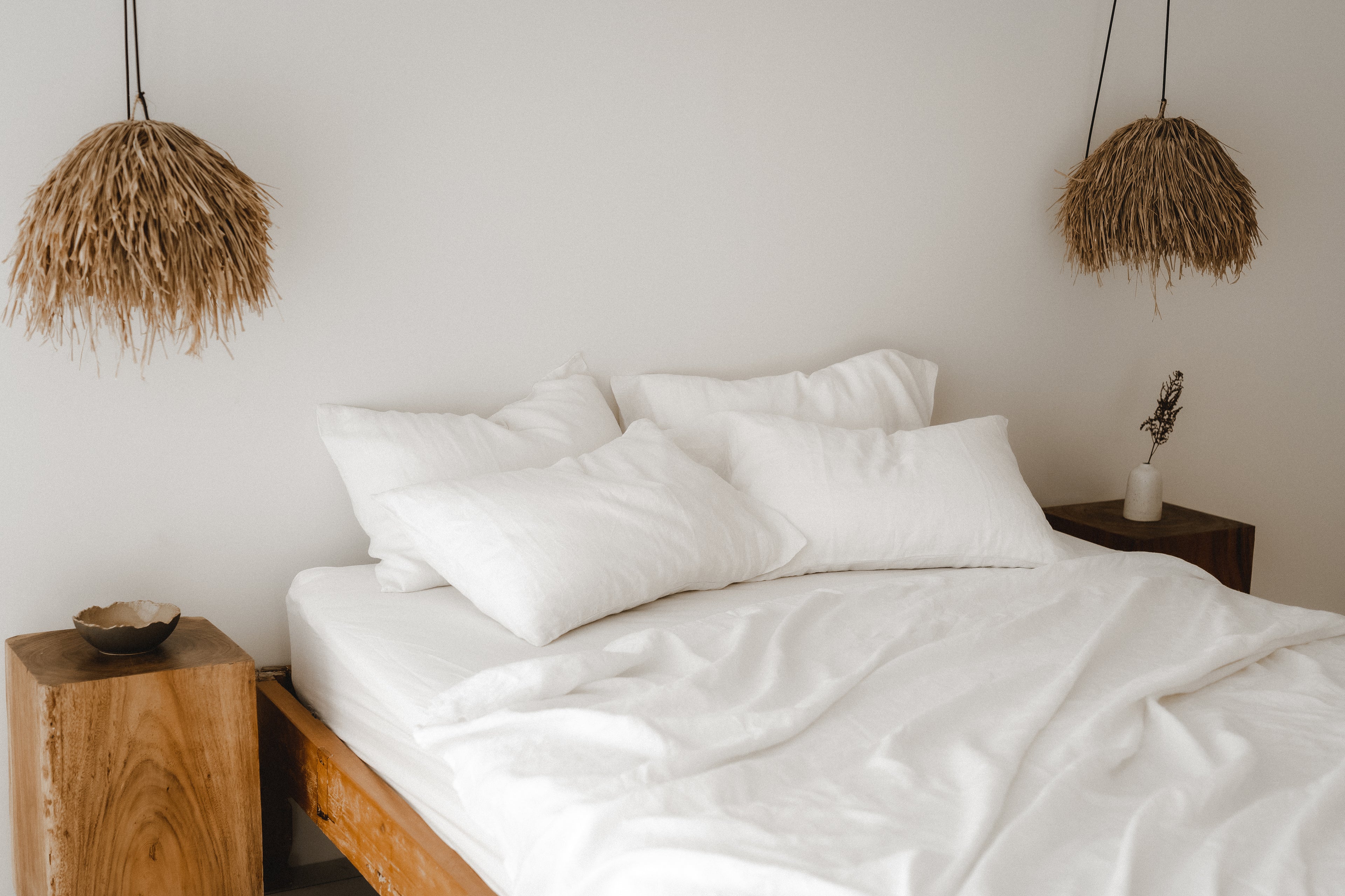 Ensemble de draps blancs