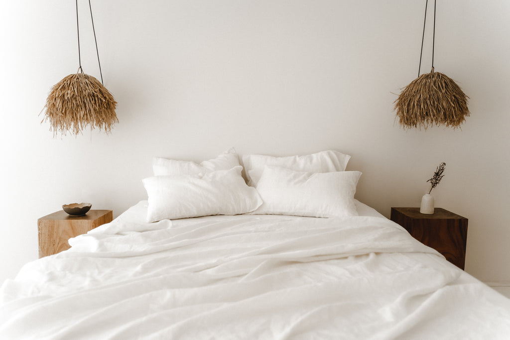 Ensemble de draps blancs