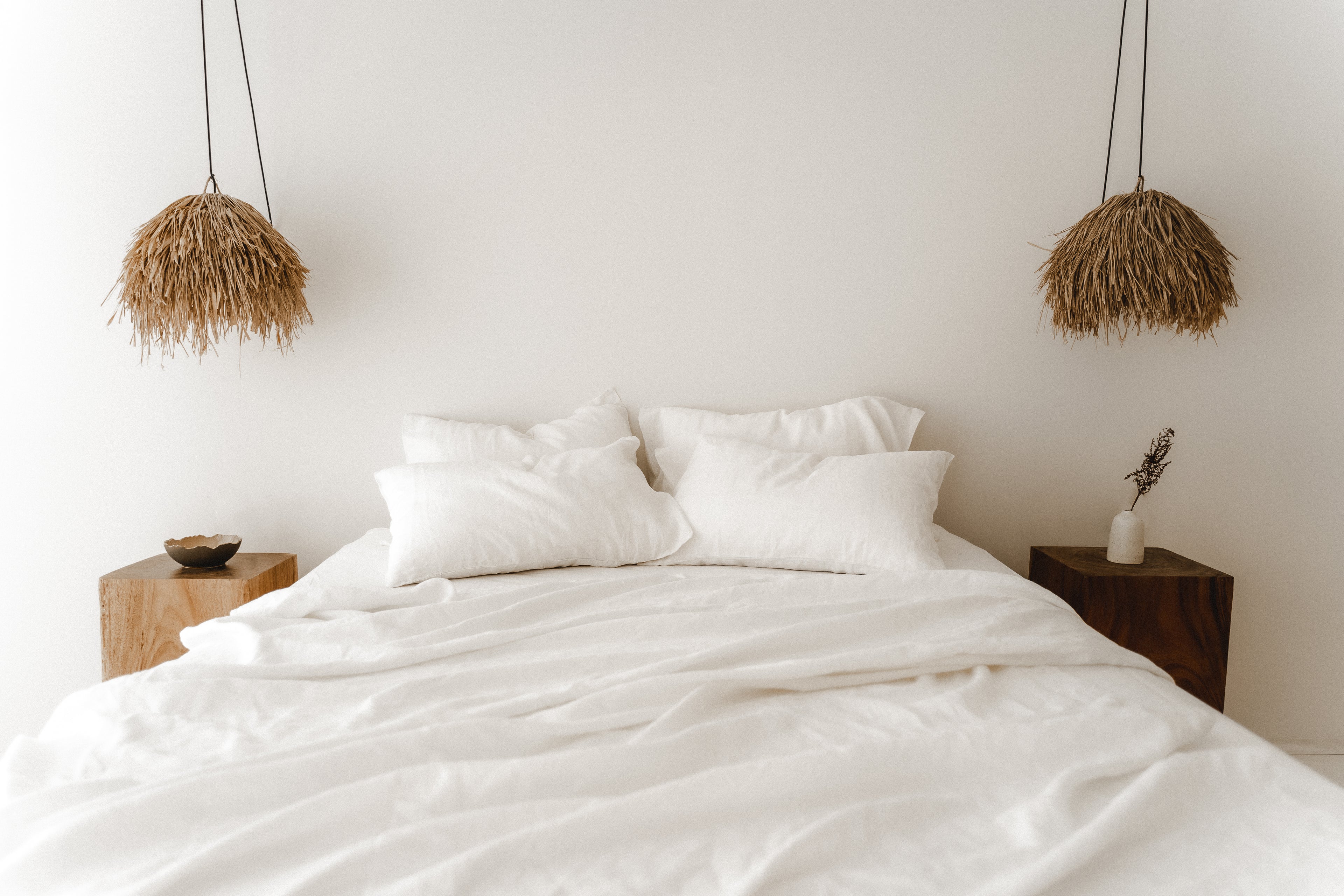 Ensemble de draps blancs