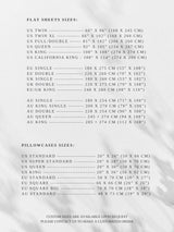 Flat sheet with or without pillowcases