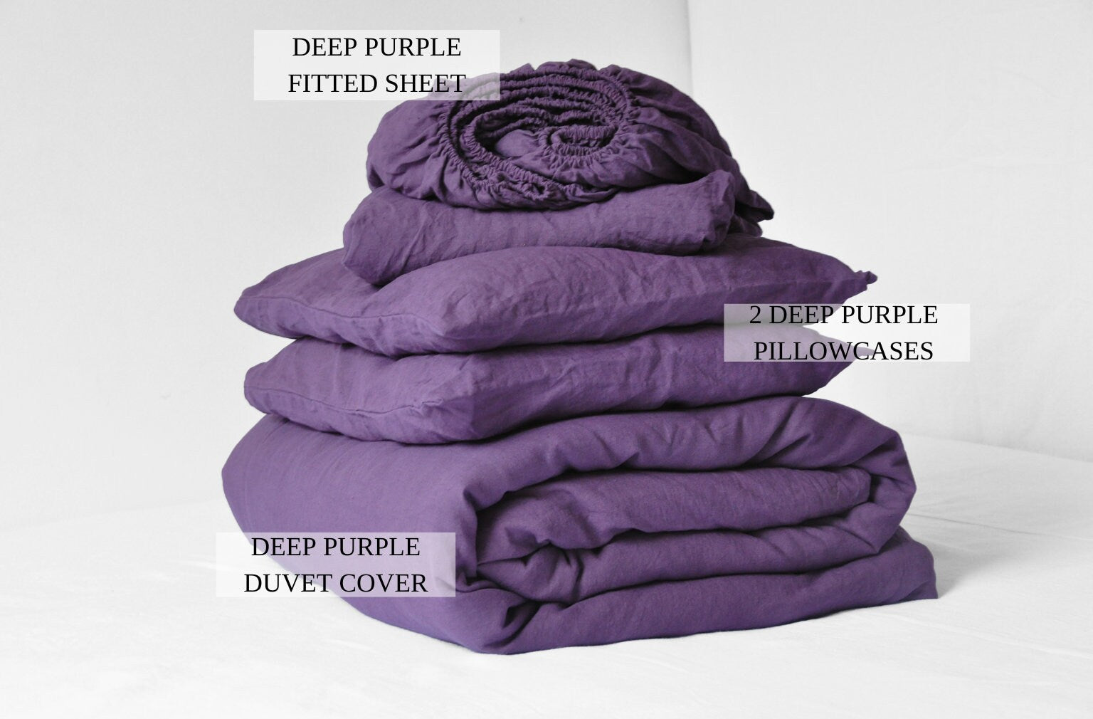 Linen bedding set