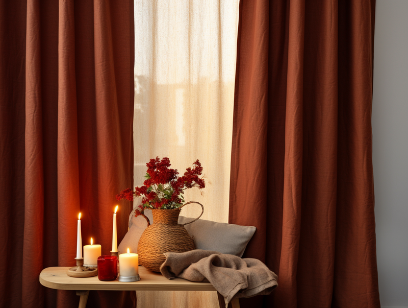 Redwood linen curtains