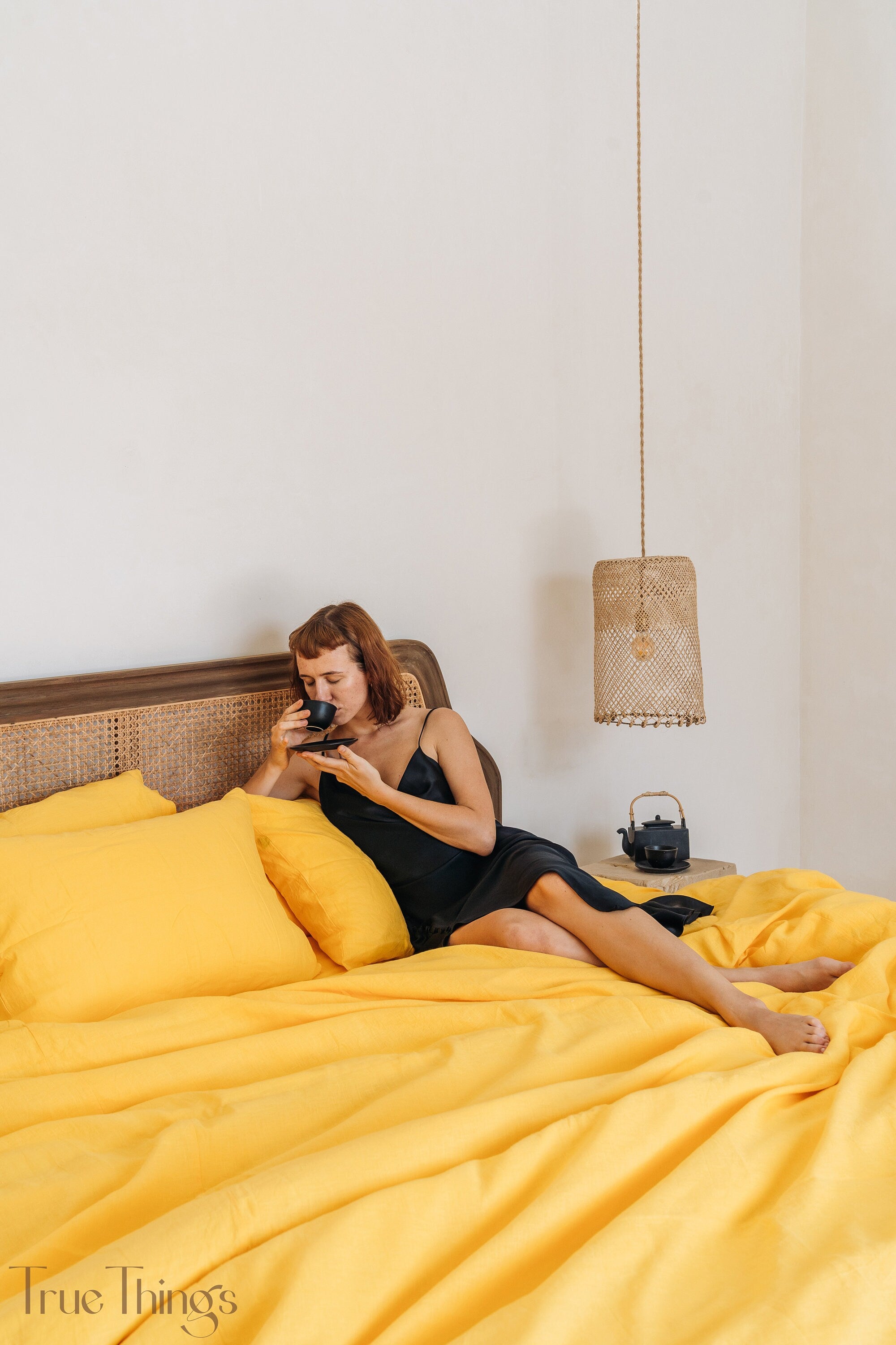 READY TO SHIP 1 Bright yellow linen pillowcase Yellow pillow cover King Queen Standard Euro Decorative Lumbar, Custom size Envelope closure