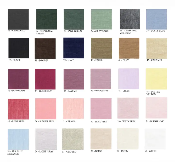 Waffle linen coverlet