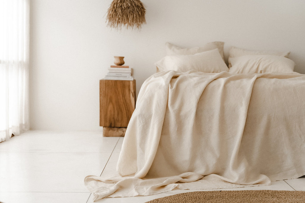 READY TO SHIP from Florida 4 Beige linen flat sheet Flat sheet Softened linen sheet Stonewashed linen Linen bedsheet Farmhouse decor