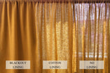 Ready to ship Ochre linen curtains