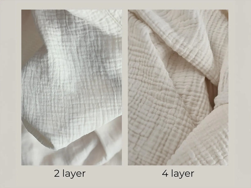 Muslin bedding set 2 layer 4 layer