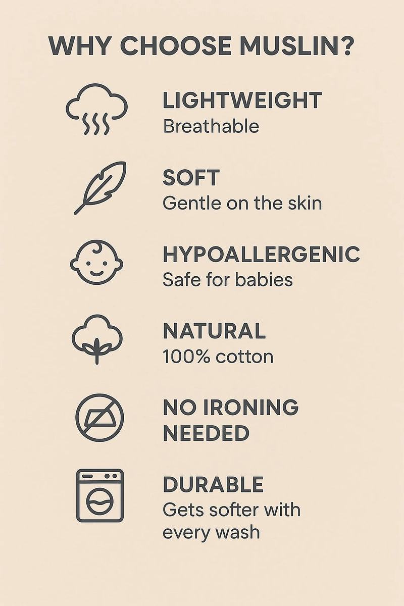 Muslin bedding set 2 layer 4 layer