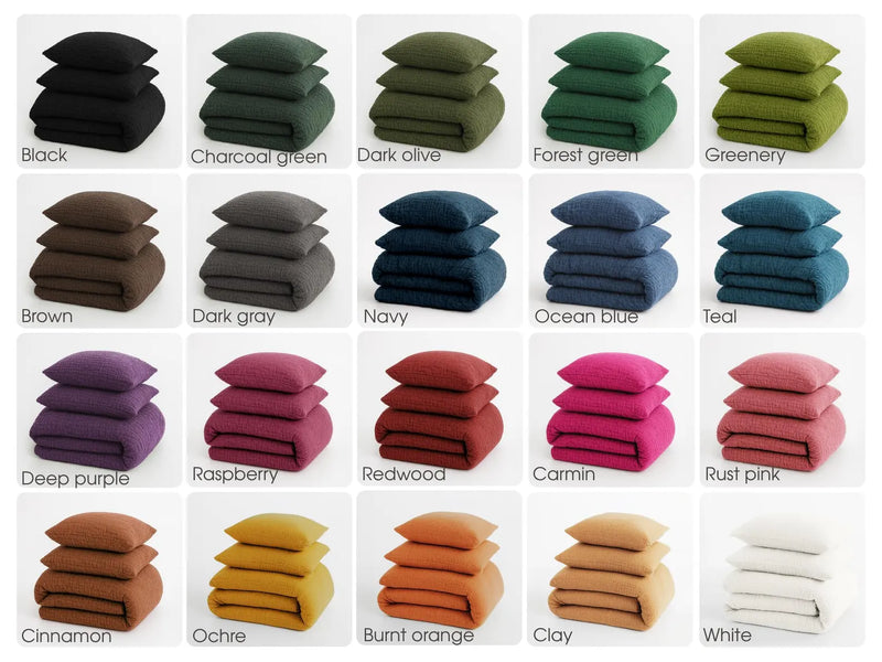 Muslin bedding set 2 layer 4 layer